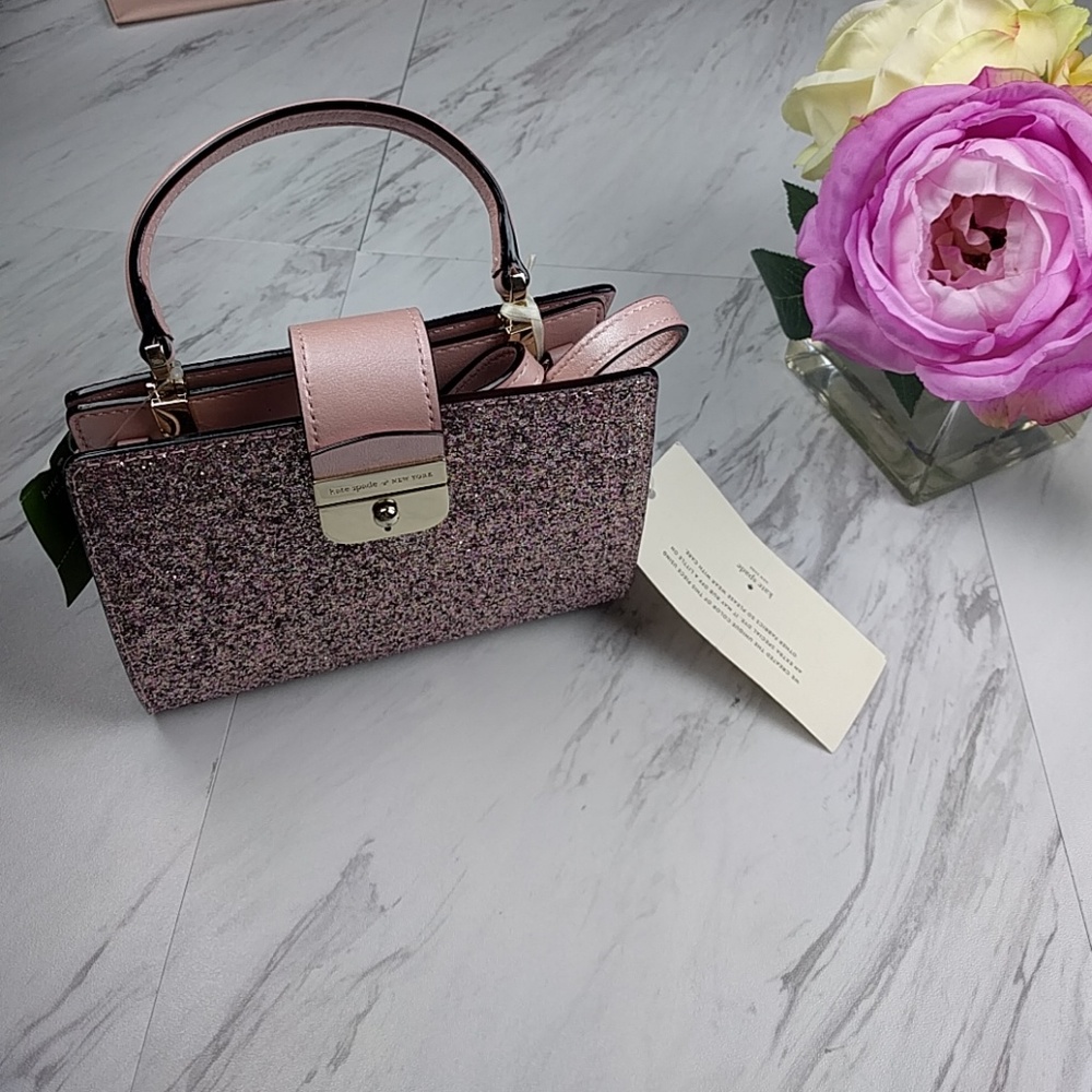 Kate Spade Mini Kirin Rose Gold Top Handle Purse - Picture 1 of 7